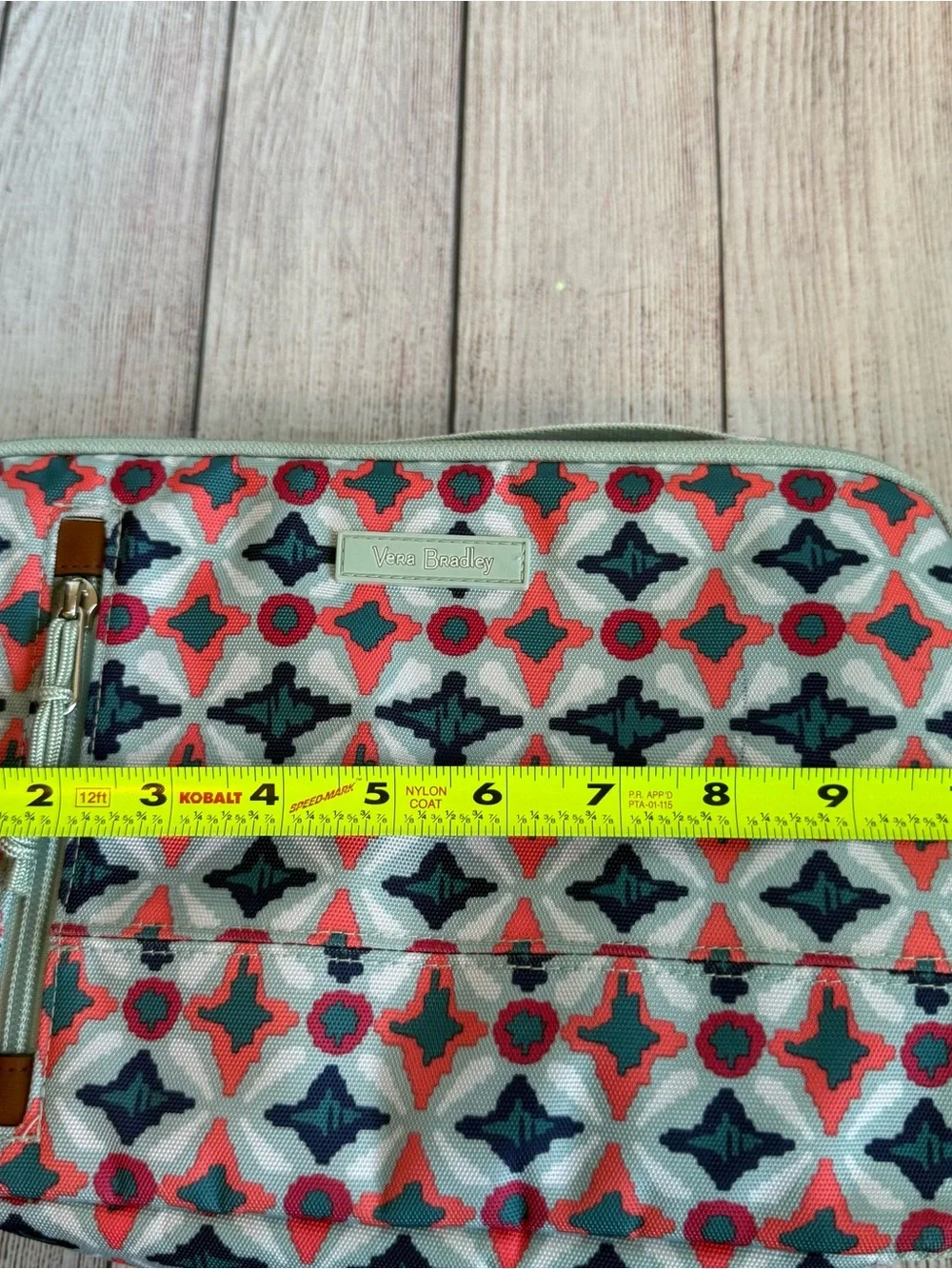 VERA BRADLEY Geometric Travel Cosmetic Organizer Bag